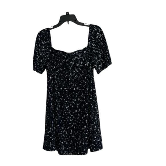Anthropologie Dresses & Skirts - Anthropologie Maeve Lillianne Navy Blue Floral Eyelet Mini Dress size L